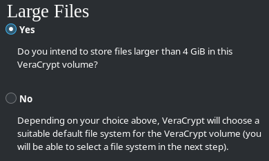 Large Files yes or no