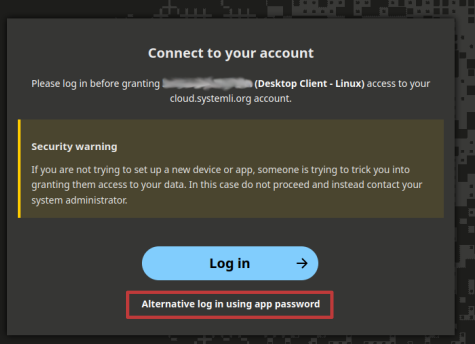 connexion avec mot de passe d’application