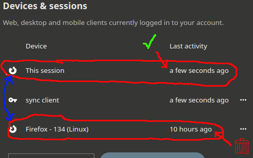 supprimer les anciennes sessions